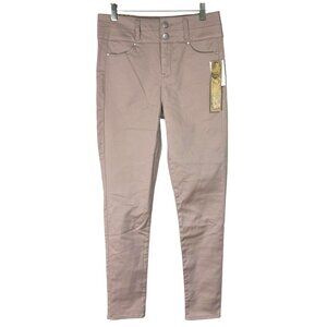 Tinseltown Womens Soft Stretch High Waist Denim Pants Size 7 Beige